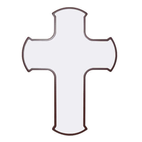 Cornice per foto croce 18,5 x 25 cm Sublimazione Trasferimento termico