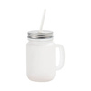 Mug Mason Jar 350 ml satinato senza manico per sublimazione