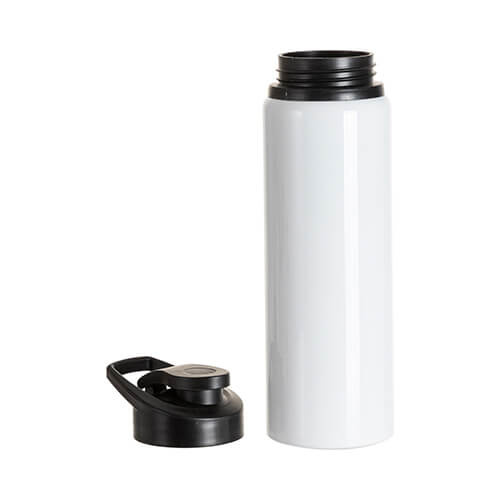 Borraccia da 750 ml con patta per sublimazione - bianca