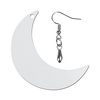 Orecchini in MDF per sublimazione - Luna