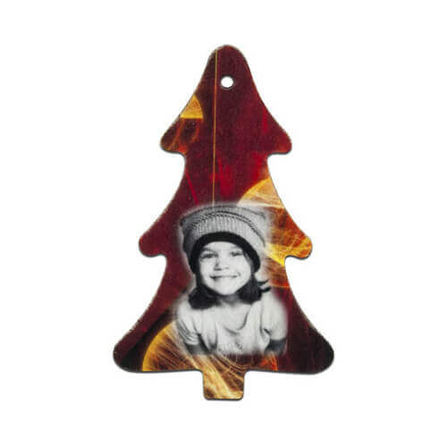 Ciondolo in feltro per sublimazione - albero di Natale