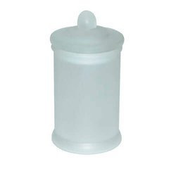 Un barattolo smerigliato per tè, caffè, caramelle a sublimazione