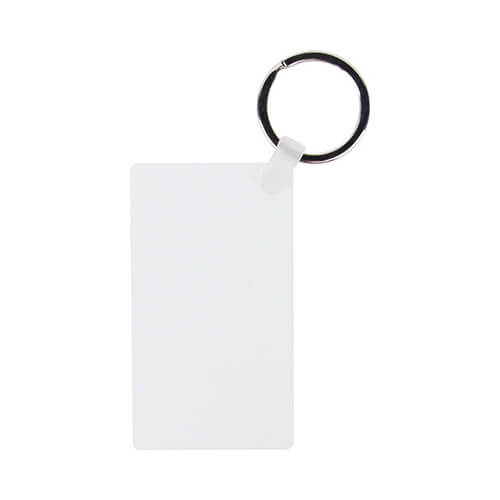 Portachiavi in plastica per sublimazione - rettangolo