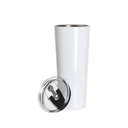 Bicchiere in acciaio inox da 700 ml per sublimazione - bianco