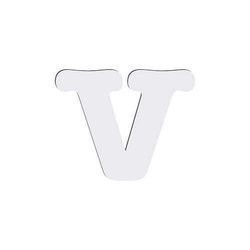 Lettera decorativa da MDF per sublimazione 10 cm V
