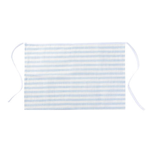 Grembiule per sublimazione in tela - crema con strisce blu