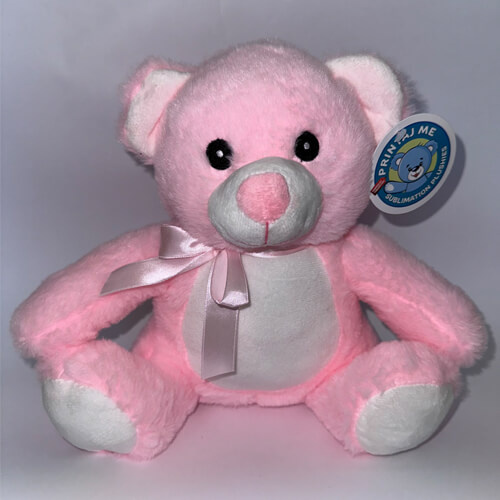 Orsacchiotto 25 cm per stampa a sublimazione - rosa