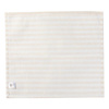 Tovaglietta in tela 45 x 40 cm crema con strisce giallo per sublimazione