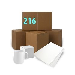 Tazza bianco 300 ml A+ con scatola Sublimazione Termostampa - 216 pezzi + una risma di carta sublimatica A3 IN OMAGGIO