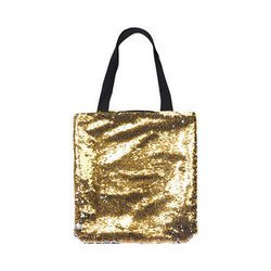 Borsa con pailletes dorate 35 x 38 cm per la sublimazione