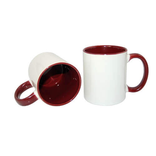 Tazza 330 ml FUNNY rosso scuro Sublimazione Termostampa