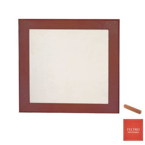 Cornice in legno scuro 19,5 x 19,5 cm con feltro per la stampa Trasferimento termico a sublimazione