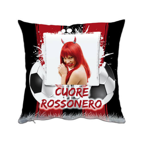 Federa in raso bicolore 38 x 38 cm per sublimazione - Red Ball