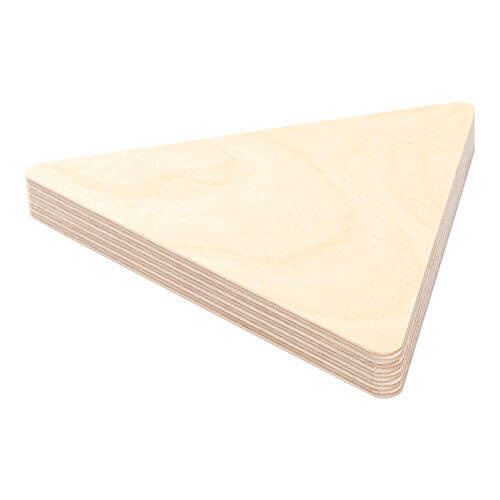 Portafoto triangolare in compensato per sublimazione - 12,7 x 15,2 cm