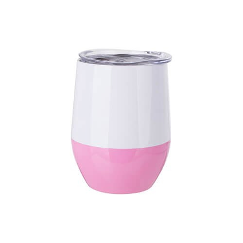 Tazza da vin brulè da 360 ml per sublimazione - bianco-rosa