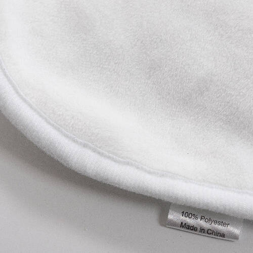 Coperta con cappuccio Minky per sublimazione - bianca