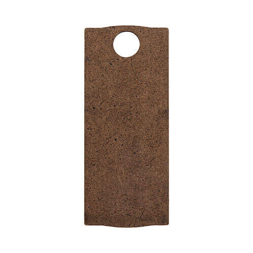 Targhetta con nome in fibra di legno con glitter per tazza da 1200 ml per sublimazione - 3,2 x 8 cm