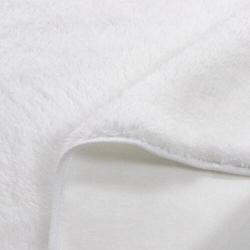 Coperta con cappuccio Minky per sublimazione - bianca