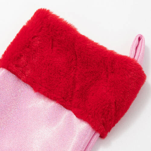 Calzino per sublimazione natalizio glitterato - rosa