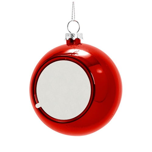 Guaina per albero di Natale Ø 8 cm per sublimazione - rosso - angeli d'argento