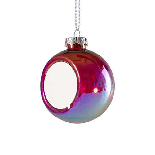 Guaina in plastica trasparente per albero di Natale ∅ 8 per sublimazione - rosso