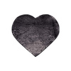Patch paillettes cuore  bicolore da sublimare - colore nero  22 x 19,5 cm