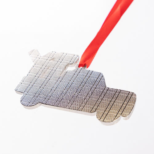 Ciondolo albero di Natale in metallo per sublimazione - Riprendersi JOY