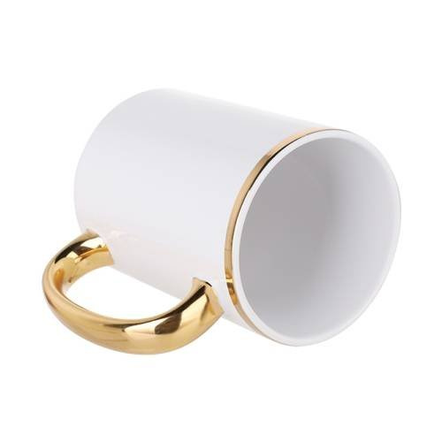Tazza MAX 450ml con manico dorato per sublimazione