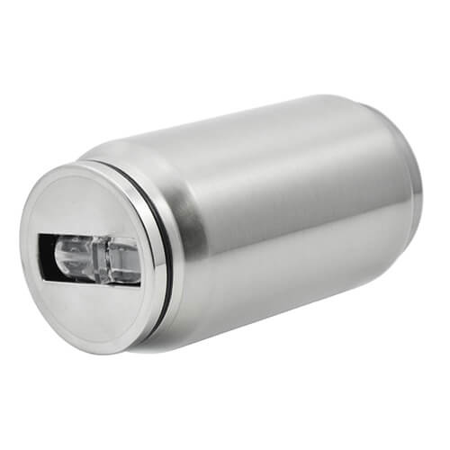 Borraccia - Lattina da 300 ml con cannuccia per sublimazione - argento