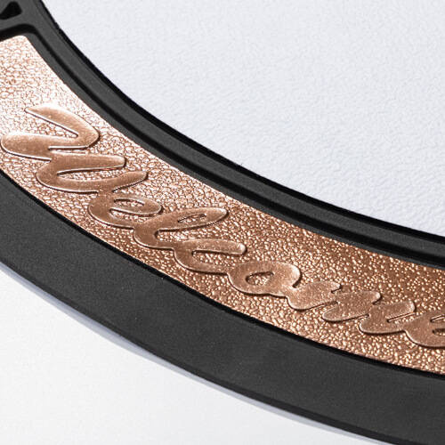 Zerbino semicircolare in PVC e feltro per sublimazione