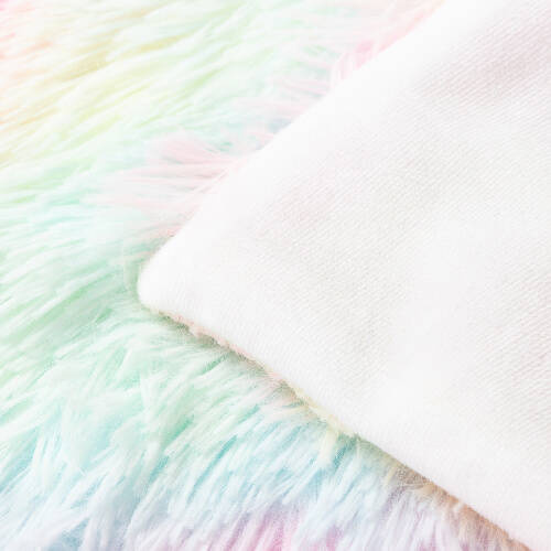 Federa colorata 40 x 40 cm in pile a pelo lungo e microfibra per sublimazione