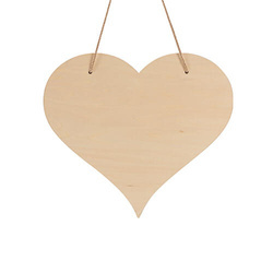 Cuore - etichetta per porta in compensato per sublimazione