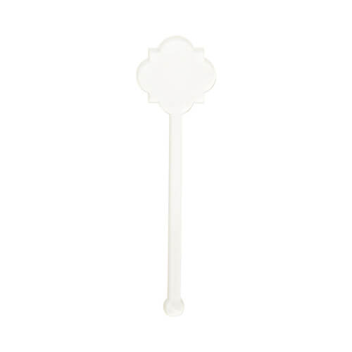 Agitatore per bevande in acrilico 10 cm per sublimazione - fiore