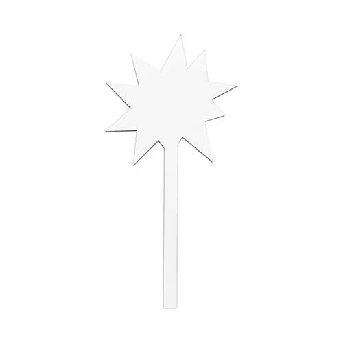 Cartello informativo in cartone per sublimazione - stella