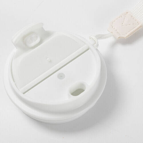 Tazza a doppia parete da 600 ml e coperchio con manico per sublimazione - bianco