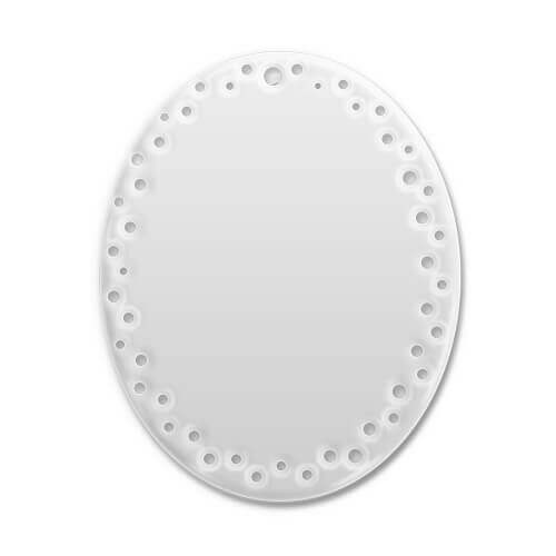 Piastrina ovale decorativa 7,5 cm - Stampa sublimatica a trasferimento termico