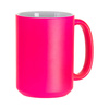 Tazza Max Fluo Color - rosa, opaca per trasferimento termico