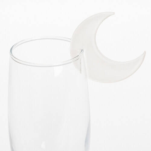 Appendino in vetro acrilico per sublimazione - luna