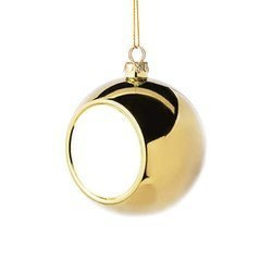 Pallina di albero di Natale Ø 8 cm per sublimazione - oro