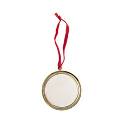 Ornamento rotante per albero di Natale a sublimazione - oro