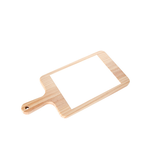 Tagliere rettangolare per formaggi con piastra in ceramica per la stampa