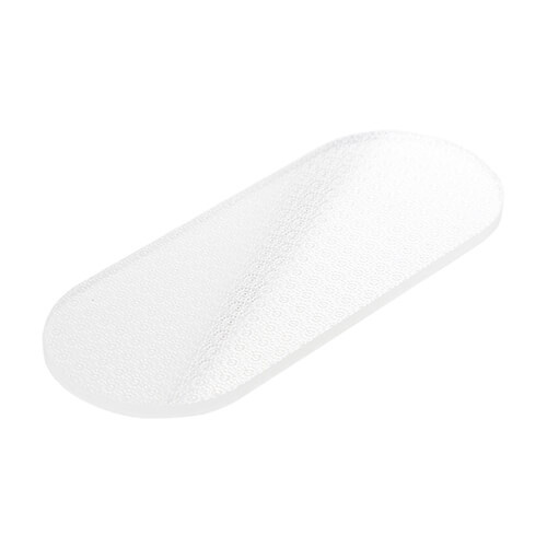 Lima per piedini in vetro per sublimazione - rettangolo con angoli arrotondati