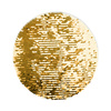 Patch paillettes bicolore da sublimare - cerchio d'oro Ø 19 su sfondo bianco