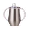 Tazza antigoccia 300 ml di acciaio inox Sublimazione Termostampa - argento