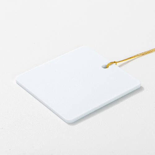 Ciondolo in plastica per sublimazione - quadrato