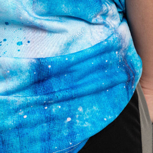 T-shirt Cotton-Like Bleached Mist Blue per sublimazione