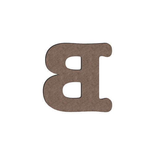 Lettera decorativa da MDF per sublimazione 10 cm B