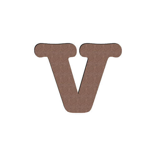 Lettera decorativa da MDF per sublimazione 10 cm V