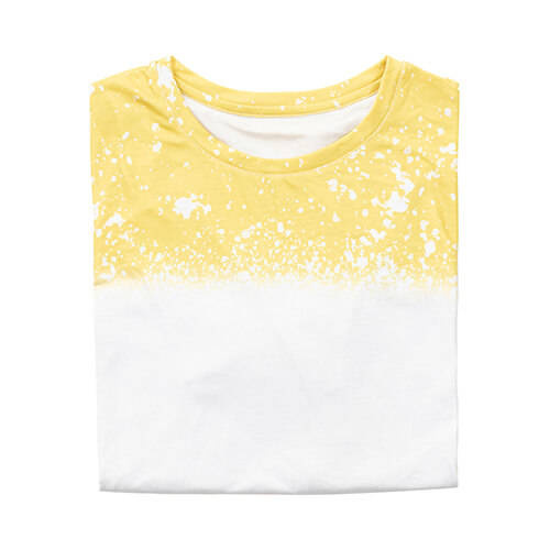 T-shirt Cotton-Like Bleached Starry Yellow per sublimazione