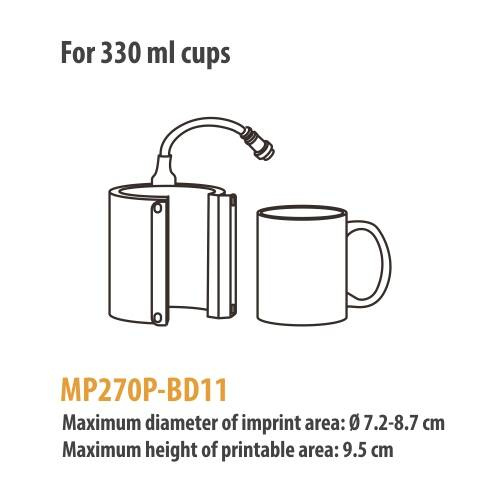 Riscaldatore per bottiglie e tazze da 330 ml per la pressa Elite Pro / Pro Max